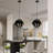 Multi Angle Restaurant Pendant Light E26 (including Three Color Light Bulbs)