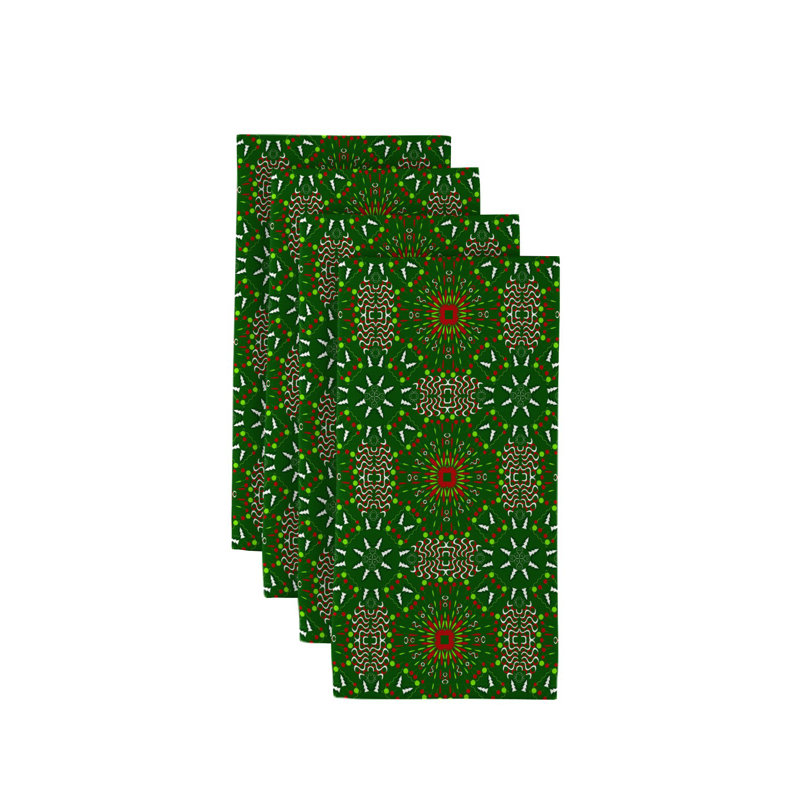 Huntley Polyester Geometric Square Napkin