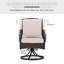 Ensemble de 8 chaises de patio pivotantes