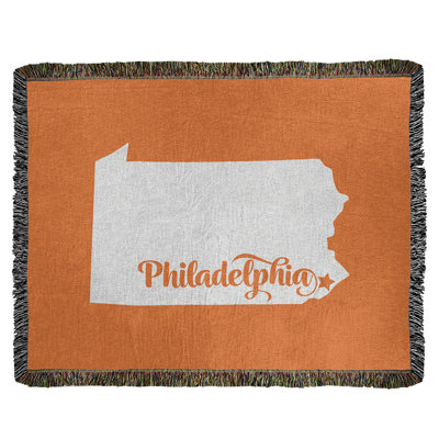 Jeté en coton tissé philadelphia pennsylvanie
