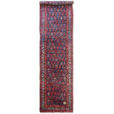 Antique Caucasian One-of-a-Kind Runner 3'4" X 13'3" Area Rug
