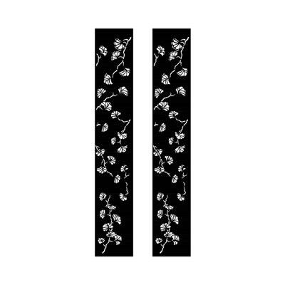 Paravent en PVC H 1 pi x l 6 pi Ginkgo Design | Paquet de 2