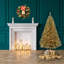 Lighted Artificial Pine Christmas Tree-61058069