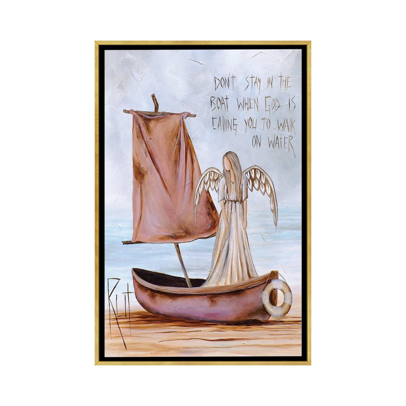 Reproduction d’art Creations-reproduction d’art, Toile encadrée d'or, Pas de tapis, H 18 po x l 26 po x P 1,5 po