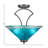 Zilo Semi-Flush 3-Bulbs Shown With 16"Crystal Glass-32416118-32416117