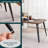 Farukh Rectangular Dining Table for 4-6 People, Kitchen Dining Table Large Dining Table Wooden Kitchen Dining Table, MDF, Brown