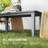 HDPE Outdoor Coffee Table, All-Weather Rectangle Patio Coffee Table, Plastic Outdoor Patio Table with Slatted Tabletop for Garden, Balcony, Backyard, Gray-394062793