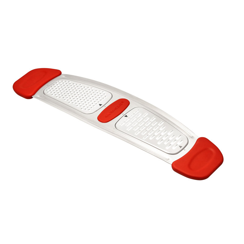 Rachael Ray Stainless Steel Multi-Grater with Silicone Handles, Red