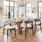 Cotton-linen Fabric Upholstered Dining Chair With Solid Wood Legs-640735803-640735801-640735793