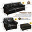 Ensemble de salon 3 pièces Mid-Century Chesterfield-984245375