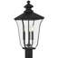 Lampadaire d'extérieur noir mat 3 lumières Farley