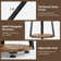 Vernestine Round End Table Side Table with 3-Tier Shelves