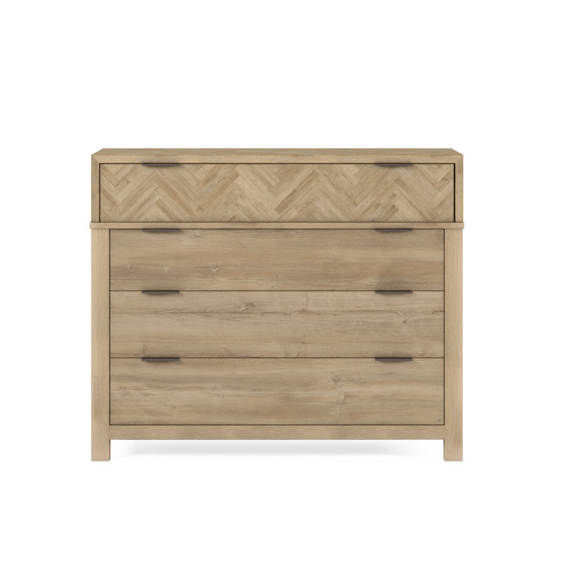 Garrison Solid Wood 46'' W 4 - Drawer Dresser
