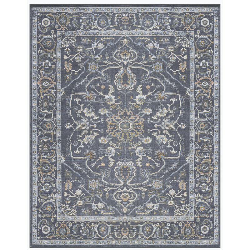 Isaak Viscose Rug, Rectangle 5' x 8'