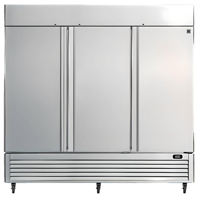 Kenmore Pro 72 Cu. Ft. Commercial Reach-In Freezer, 3-Door Convertible Refrigerator Freezer, Stainless Steel, Auto Defrost, Digital Temperature Controls