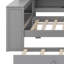 Lit plateforme avec tablettes de rangement, lit gigogne-554105163