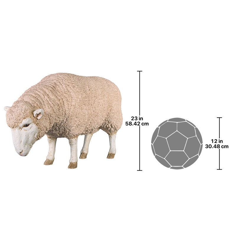 Statue tête de mouton Merino Ewe