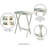 Shore Birds Wood TV Tray Table Set with Stand