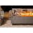Savanah 72" Travertine Natural Gas Fire Pit Table with Wind Guard, Burner Lid, & Cover-1337114620