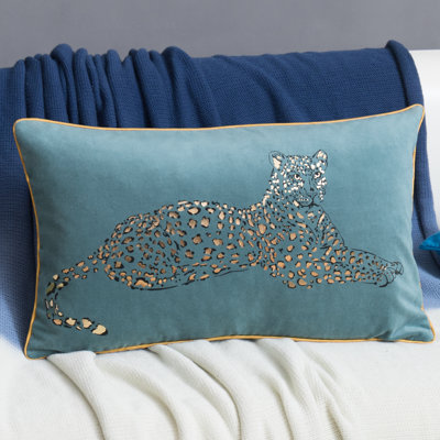 Housse de coussin décoratif léopard