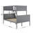 Convertible Solid Wood Bunk Bed Frame For Kids With Ladder, No Box Spring Needed-1929184157-1927958545