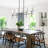 5-light Fabric Kitchen Island Chandelier
