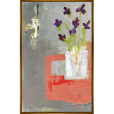 Purple Passion Irises Giclee On Canvas by Jill Krasner