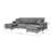 Bowdon 114" Wide Velvet Symmetrical Sleeper Sectional-695241816