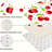 Red Cherries, 2 Pcs Non Slip Kitchen Mats