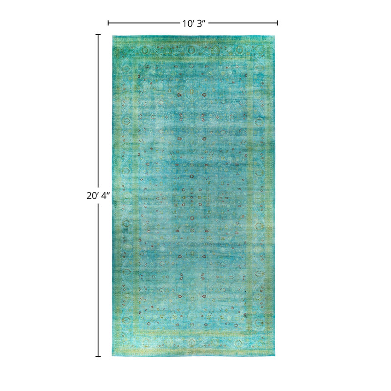 Tapis unique en laine 10 pi 3 po x 20 pi 4 po Kuwala
