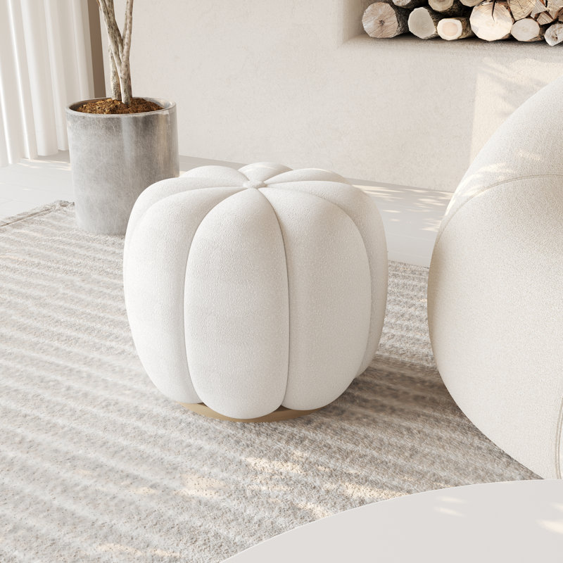 Repose-pieds Zeehan, Mélange de polyester beige