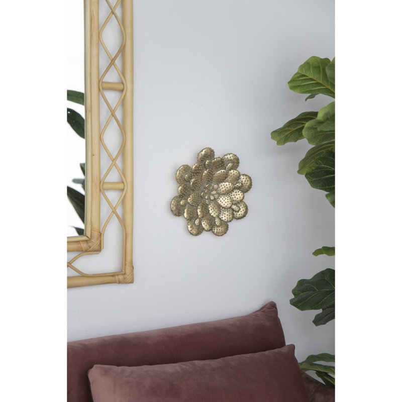 Plaque murale succulente D10x1,6 po