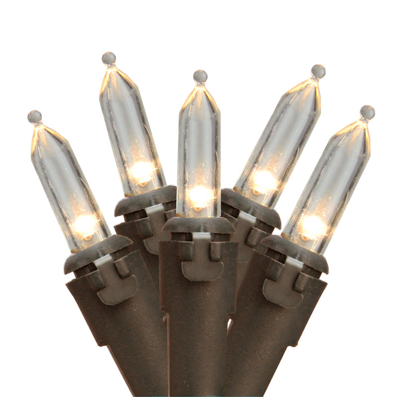 0.3'' String Lights, Warm White/Brown, 50