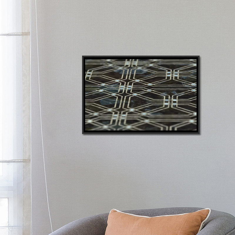 « edge », impression sur toile, H 18 po x l 26 po x P 1,5 po, Toile avec cadre noir, Pas de tapis