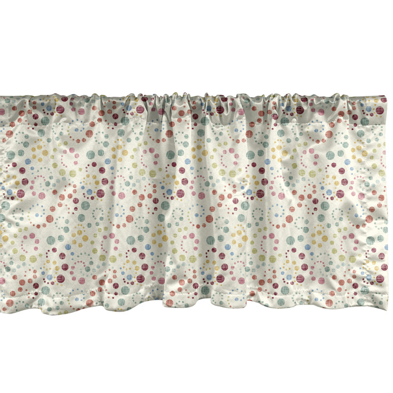 Multicolore cantonnière à motif abstrait Ambesonne