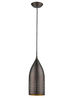 Luminaire suspendu conique 1 lumière Charlcombe