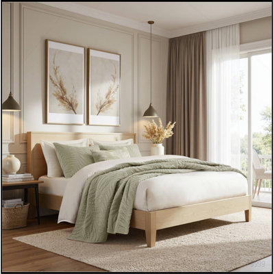 Full/Queen 3 Piece Cotton Quilt Set Sage