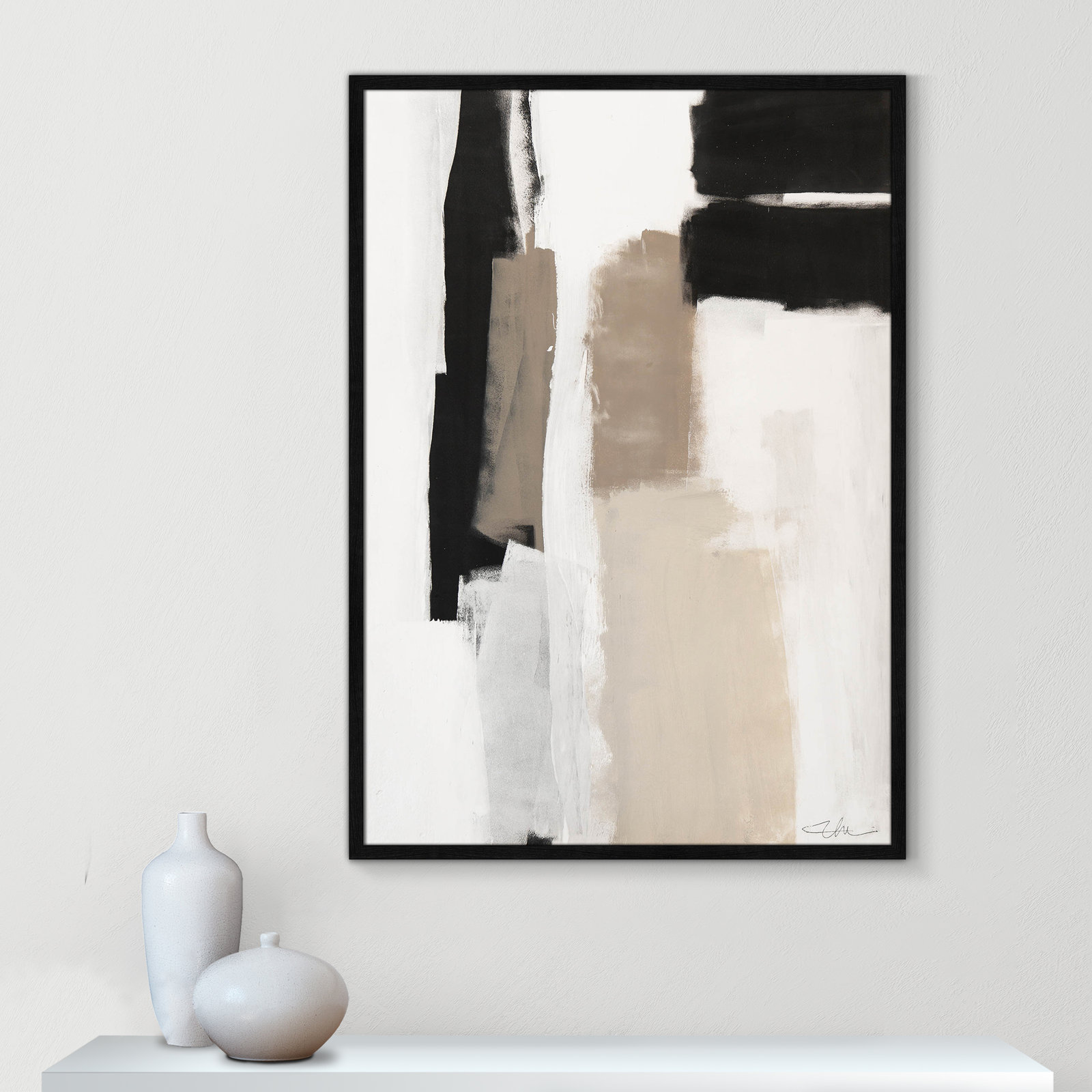 Earth Scapes II Print, 41.5" H x 29.5" W x 1.25" D, Black Slim Unmatted Picture Framed