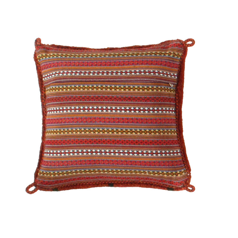 Bernson Embroidered Wool Blend Throw Pillow