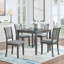 Table de salle à manger en bois carrée, table de cuisine pour petit espace, table de salle à manger pour 4 personnes, Grayonly-1557871210-1557871207