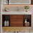 39.4 '' Floating Bathroom Vanity With Ceramic Sink,Wall Mounted Vanity 2 Soft Close Drawer And White Slate Top