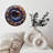 Space Nebula Clock Face