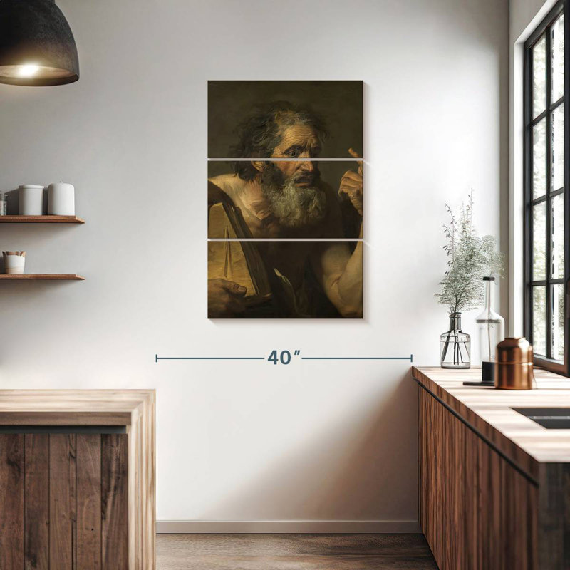 Leisha Ancient Philosopher, 38" H x 24" W