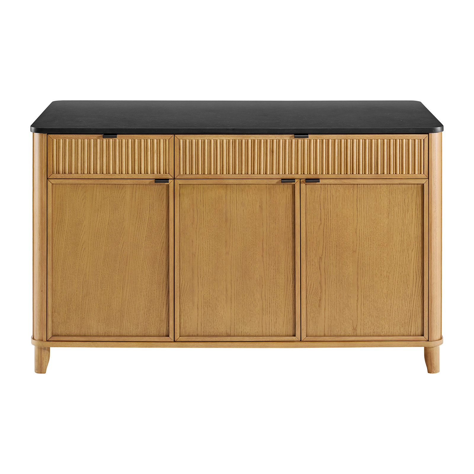 Kathryne Kitchen Island 60" Countertop, Black Quartz