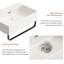 Lavabo vasque, lavabo de salle de bain tout-monté avec porte-serviettes
