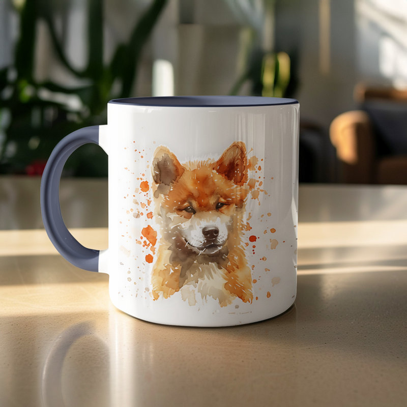 Ceramic Coffee Mug, Navy