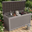 Très grand coffre de terrasse verrouillable en résine résistant à l'eau 260 gallons Emperic Design-98447392