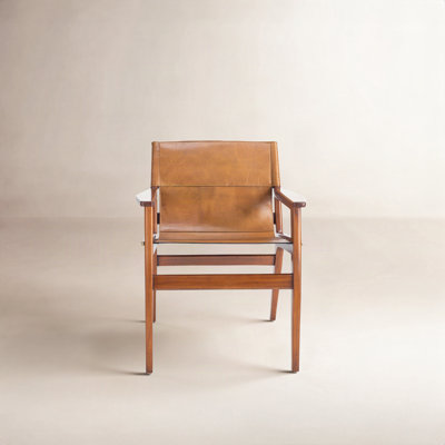 Tesso Mahogany Genuine Leather Armchair