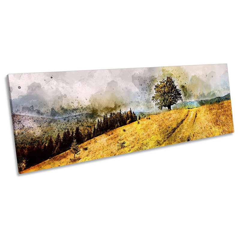 Rolling Countryside Farm - Wrapped Canvas Panoramic Print, 40.64cm H x 121.92cm W