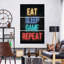 Ensemble de 3 pièces Neon Eat Sleep-2032213906